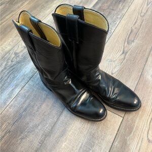Men's Black Leather Boots
